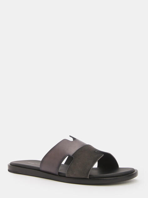 Мужские шлепанцы MAISON DAVID, Артикул TM3352F-3L, темно-серый | 4591973. Ракурс 3