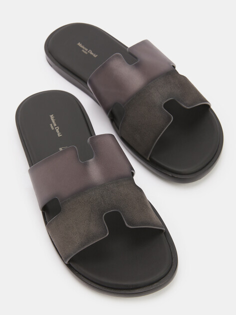Мужские шлепанцы MAISON DAVID, Артикул TM3352F-3L, темно-серый | 4591973. Ракурс 6