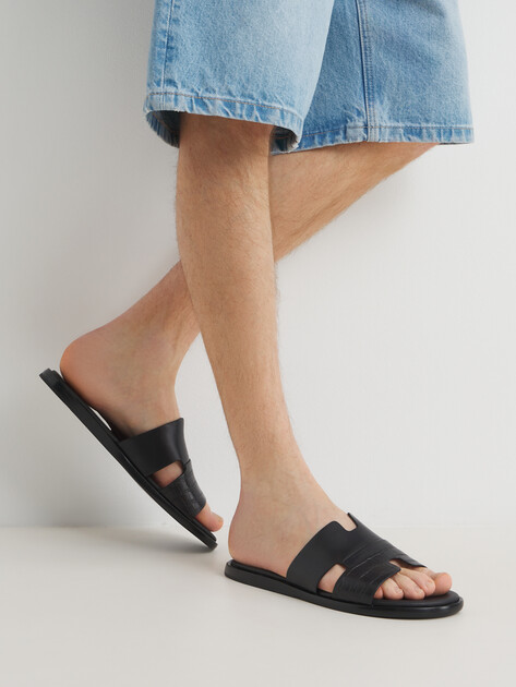 Мужские шлепанцы MAISON DAVID, Артикул TM3352F-3L, черный | 4591981. Ракурс 2