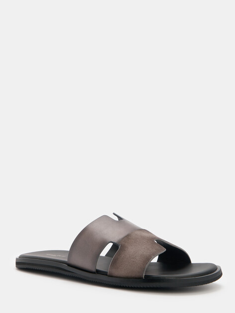 Мужские шлепанцы MAISON DAVID, Артикул TM3352F-3R, бежевато-серый | 4592014. Ракурс 3