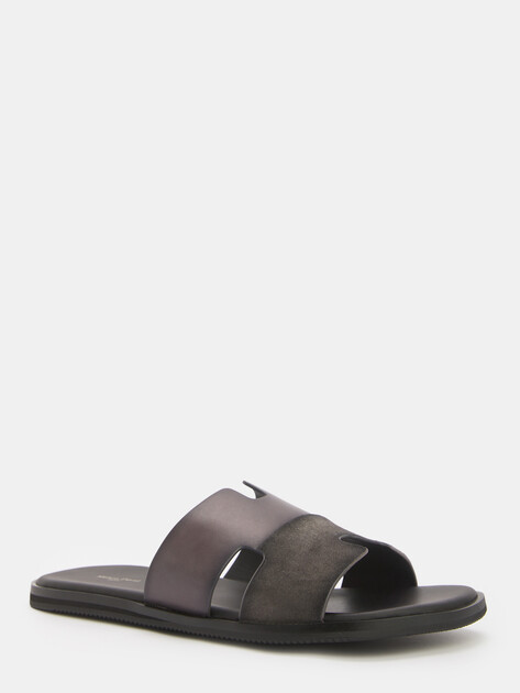 Мужские шлепанцы MAISON DAVID, Артикул TM3352F-3R, темно-серый | 4592030. Ракурс 3