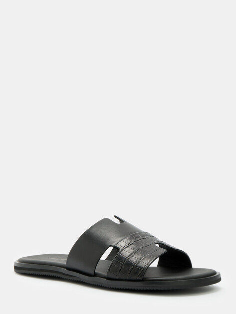 Мужские шлепанцы MAISON DAVID, Артикул TM3352F-3R, черный | 4592038. Ракурс 3