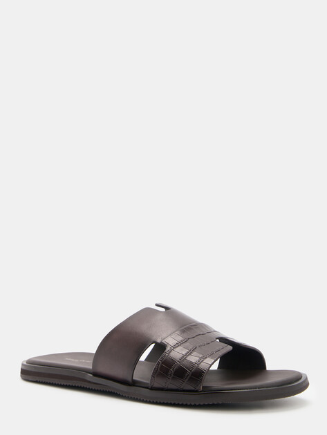 Мужские шлепанцы MAISON DAVID, Артикул TM3352F-3R, серо-коричневый | 4592046. Ракурс 3