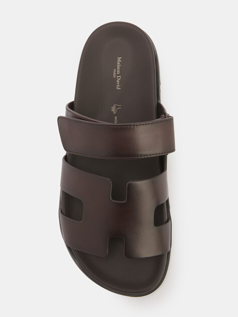 Мужские шлепанцы MAISON DAVID, Артикул TM3370F-1, шоколадный | 4592176. Ракурс 5 Мужские шлепанцы MAISON DAVID, Артикул TM3370F-1, шоколадный | 4592176. Ракурс 5