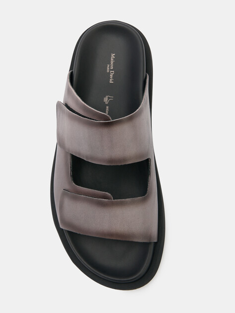 Мужские шлепанцы MAISON DAVID, Артикул TM3354F-1, розовато-серый | 4592273. Ракурс 5