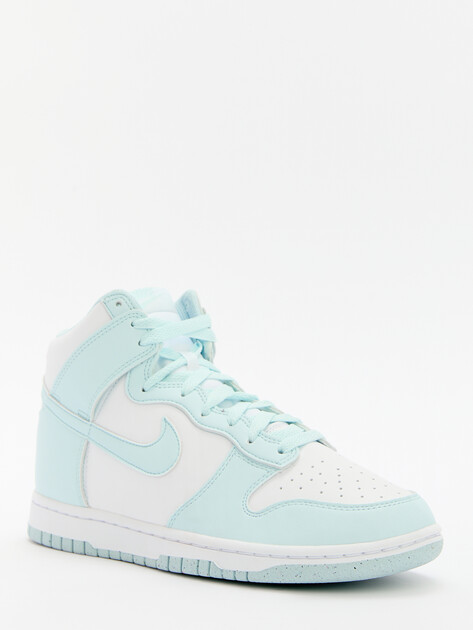 Женские высокие кеды NIKE W NIKE DUNK HIGH NN, Артикул FV5960, небесно-голубой | 4593506. Ракурс 2