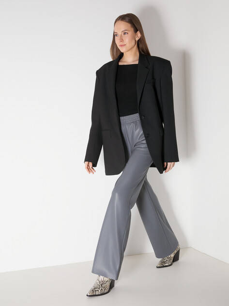 Женские прямые брюки MAISON DAVID, Артикул CAROLE, серый | 4596442. Ракурс 5 Женские прямые брюки MAISON DAVID, Артикул CAROLE, серый | 4596442. Ракурс 5