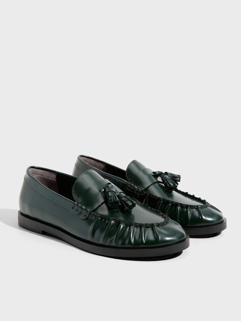 Женские лоферы TENDANCE, Артикул HC3336-1, изумрудный | 4597373. Ракурс 2