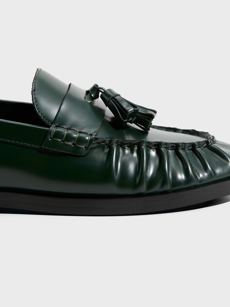 Женские лоферы TENDANCE, Артикул HC3336-1, изумрудный | 4597373. Ракурс 3