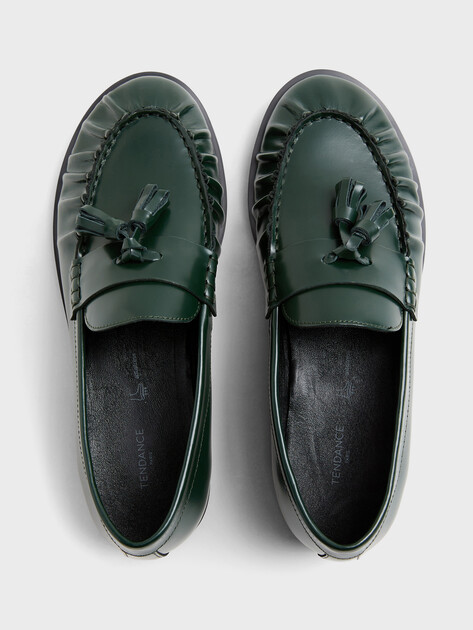 Женские лоферы TENDANCE, Артикул HC3336-1, изумрудный | 4597373. Ракурс 4