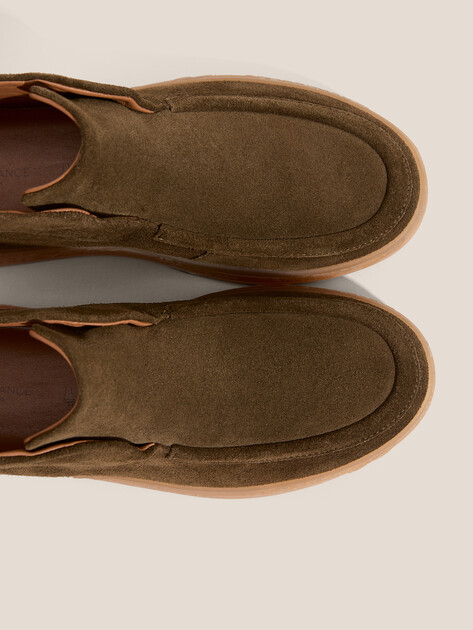 Женские высокие лоферы TENDANCE, Артикул HC2219X-45, темный хаки | 4598010. Ракурс 3