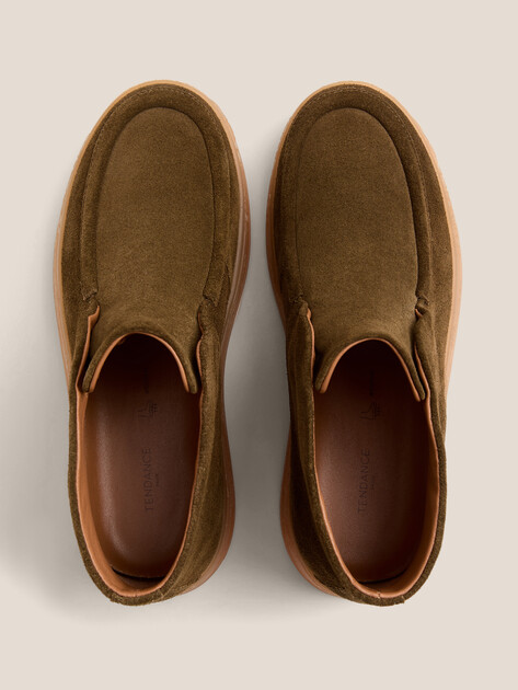 Женские высокие лоферы TENDANCE, Артикул HC2219X-45, темный хаки | 4598010. Ракурс 4