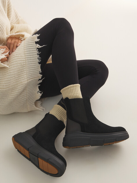 Женские челси TENDANCE, Артикул HC9708X-17, черный | 4598039. Ракурс 6