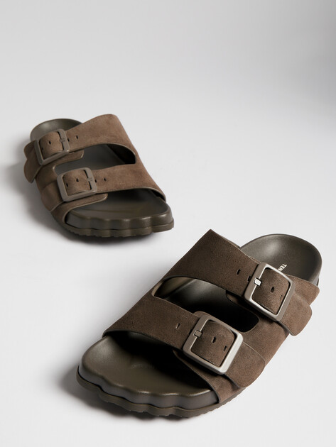 Женские шлепанцы TENDANCE, Артикул HC3502L-2, темно-коричневый | 4599062. Ракурс 6