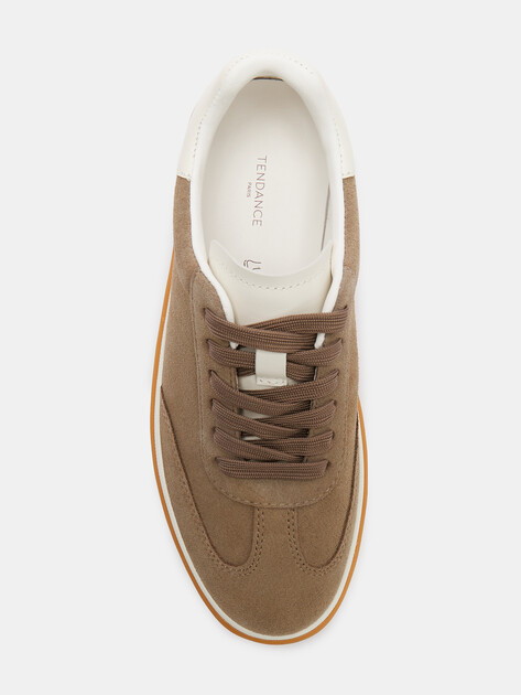 Женские кеды TENDANCE, Артикул HC2313-1, зелено-коричневый | 4599829. Ракурс 5