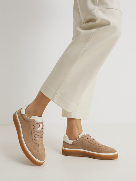 Женские кеды TENDANCE, Артикул HC2313-1, темно-бежевый | 4599845. Ракурс 2