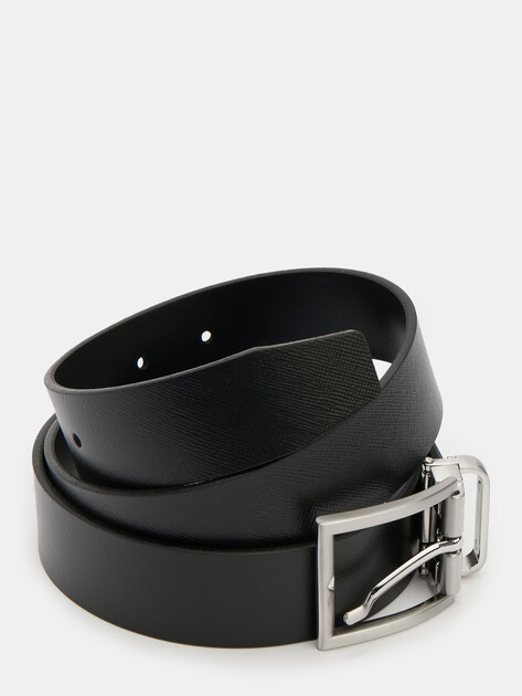 Мужской ремень GUESS BUCAREST REV & ADJ BT H35, Артикул BMBRSEP5135, черный | 4600421. Ракурс 2