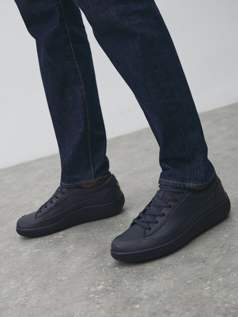 Мужские кеды ECCO SOFT ZERO M, Артикул 537774, темно-синий | 4600527. Ракурс 6