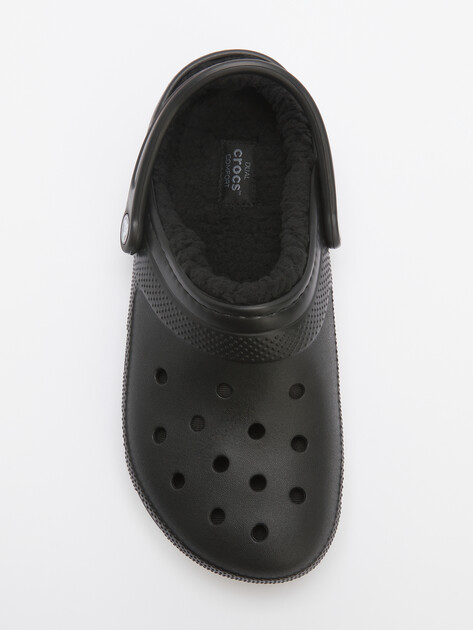 Сланцы CROCS CLASSIC LINED CLOG, Артикул 203591, черный | 4601487. Ракурс 5 Сланцы CROCS CLASSIC LINED CLOG, Артикул 203591, черный | 4601487. Ракурс 5