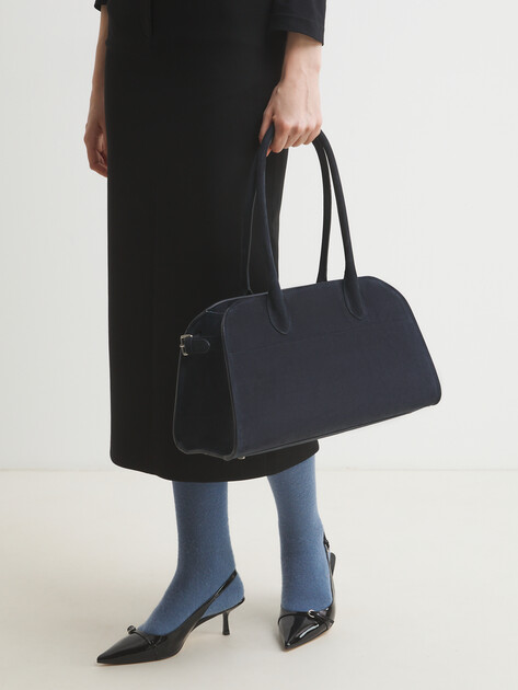 Женский тоут CALZETTI, Артикул DINA, черно-синий | 4601537. Ракурс 2