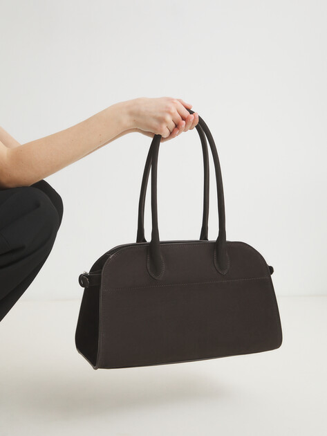 Женский тоут CALZETTI, Артикул DINA, темно-коричневый | 4601543. Ракурс 2