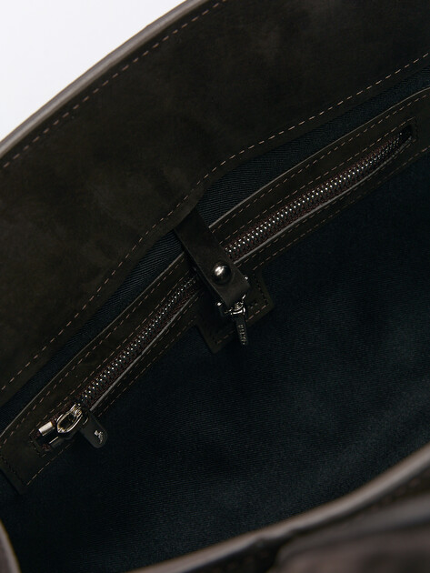 Женский тоут CALZETTI, Артикул DINA, темно-коричневый | 4601543. Ракурс 5