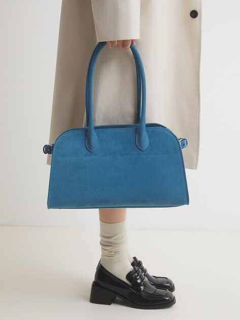 Женский тоут CALZETTI, Артикул DINA, серо-голубой | 4601549. Ракурс 2