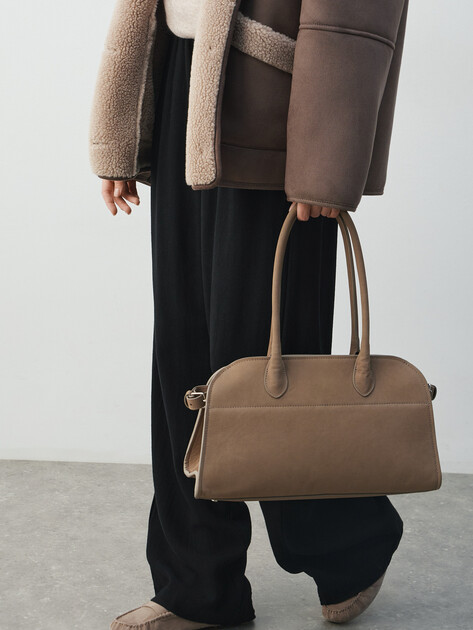 Женский тоут CALZETTI, Артикул DINA, серо-бежевый | 4601551. Ракурс 7