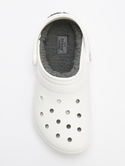 Сланцы CROCS CLASSIC LINED CLOG, Артикул 203591, белый | 4601581. Ракурс 5 Сланцы CROCS CLASSIC LINED CLOG, Артикул 203591, белый | 4601581. Ракурс 5