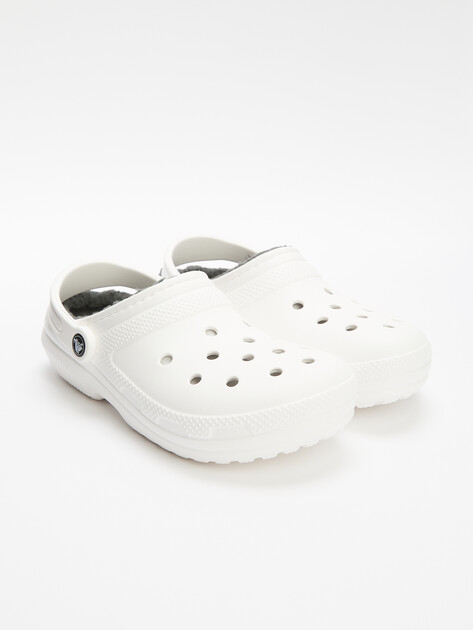 Сланцы CROCS CLASSIC LINED CLOG, Артикул 203591, белый | 4601581. Ракурс 6 Сланцы CROCS CLASSIC LINED CLOG, Артикул 203591, белый | 4601581. Ракурс 6