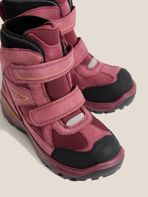 Детские ботинки ECCO SNOW MOUNTAIN, Артикул 710322, малиновый | 4601636. Ракурс 3