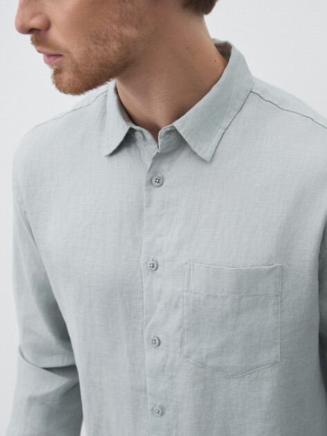 Мужская рубашка MAISON DAVID, Артикул 2120-A, голубовато-серый | 4602612. Ракурс 3 Мужская рубашка MAISON DAVID, Артикул 2120-A, голубовато-серый | 4602612. Ракурс 3
