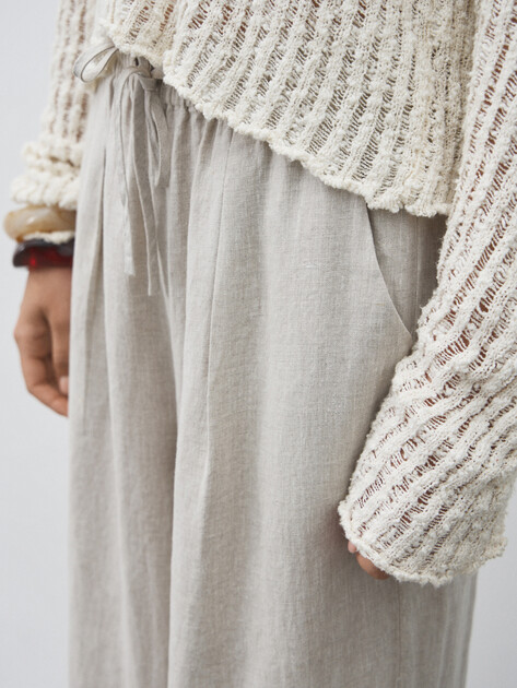 Женские брюки палаццо MAISON DAVID, Артикул KF009, бежево-серый | 4602739. Ракурс 3 Женские брюки палаццо MAISON DAVID, Артикул KF009, бежево-серый | 4602739. Ракурс 3