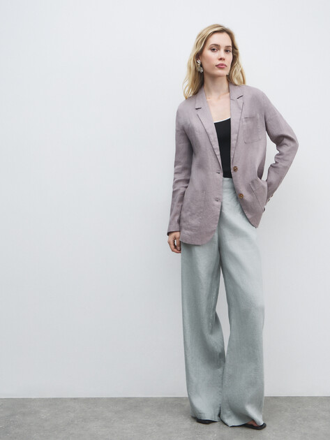 Женский пиджак MAISON DAVID, Артикул KF036, розовато-серый | 4603400. Ракурс 2