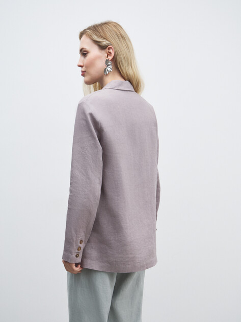 Женский пиджак MAISON DAVID, Артикул KF036, розовато-серый | 4603400. Ракурс 4