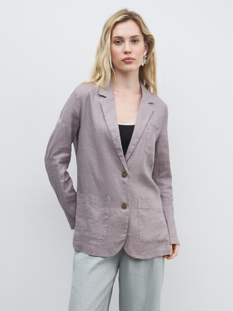 Женский пиджак MAISON DAVID, Артикул KF036, розовато-серый | 4603400. Ракурс 5