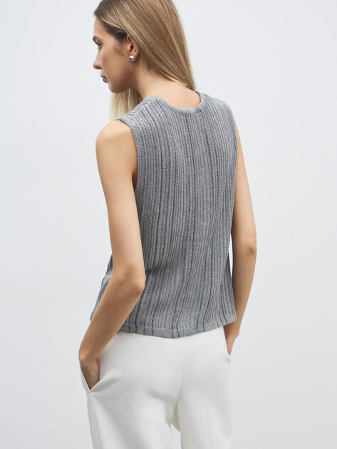 Женский жилет MAISON DAVID, Артикул HJ202027, серый | 4603807. Ракурс 4