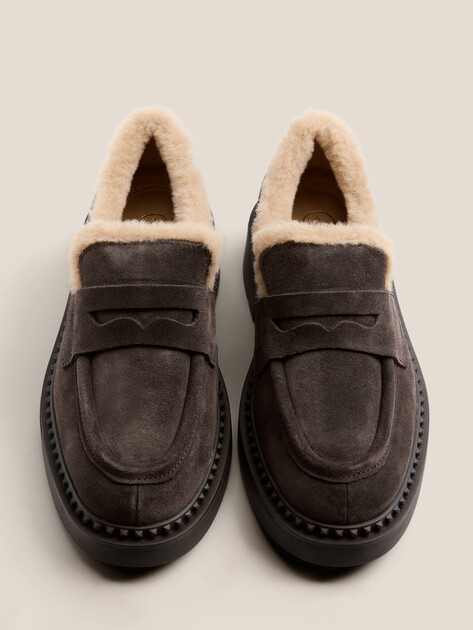 Женские лоферы ASH MEDUSA FUR, Артикул MEDUSA FUR, пыльно-коричневый | 4604160. Ракурс 4 Женские лоферы ASH MEDUSA FUR, Артикул MEDUSA FUR, пыльно-коричневый | 4604160. Ракурс 4