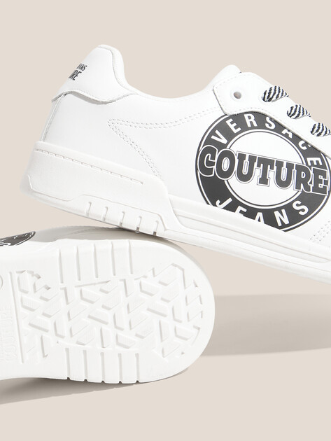 Мужские кеды VERSACE JEANS COUTURE BROOKLYN, Артикул 79YA3SD1, белый | 4606496. Ракурс 3