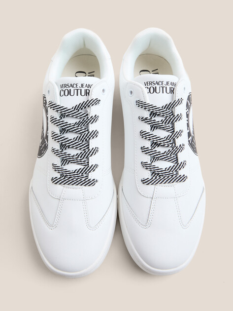 Мужские кеды VERSACE JEANS COUTURE BROOKLYN, Артикул 79YA3SD1, белый | 4606496. Ракурс 4