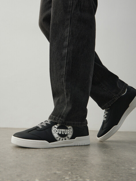 Мужские кеды VERSACE JEANS COUTURE BROOKLYN, Артикул 79YA3SD1, черный | 4606504. Ракурс 6