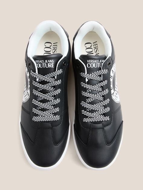 Мужские кеды VERSACE JEANS COUTURE BROOKLYN, Артикул 79YA3SD1, черный | 4606504. Ракурс 4