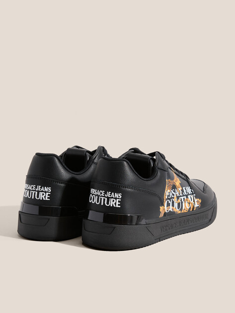 Мужские кеды VERSACE JEANS COUTURE STARLIGHT, Артикул 79YA3SJ5, черный | 4606548. Ракурс 5