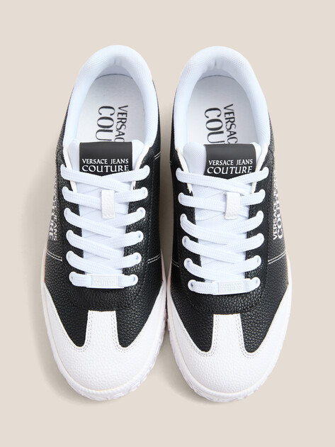 Мужские кеды VERSACE JEANS COUTURE COURT 88, Артикул 79YA3SK6, черный | 4606591. Ракурс 4