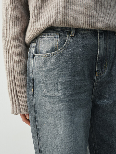 Женские широкие джинсы  MAISON DAVID, Артикул ZH25-150, сине-серый | 4607474. Ракурс 3