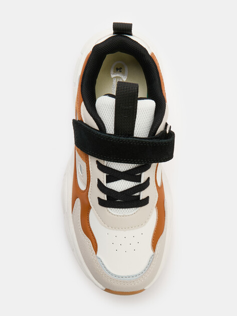 Детские кроссовки КОТОФЕЙ, Артикул 644490-74, коричневый | 4607686. Ракурс 4