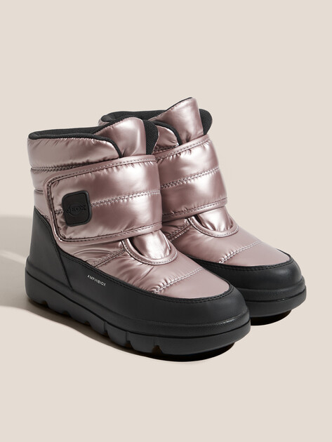 Детские дутики GEOX J WILLABOOM GIRL B A, Артикул J46HWC, пыльно-розовый | 4608419. Ракурс 2