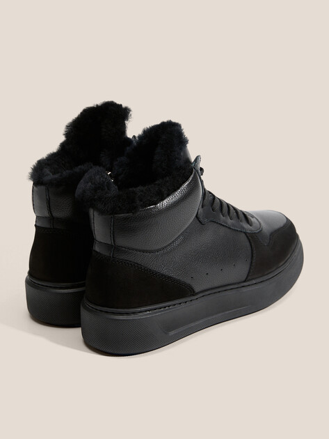 Женские высокие кеды TENDANCE, Артикул TMH3232F-7, черный | 4611476. Ракурс 5