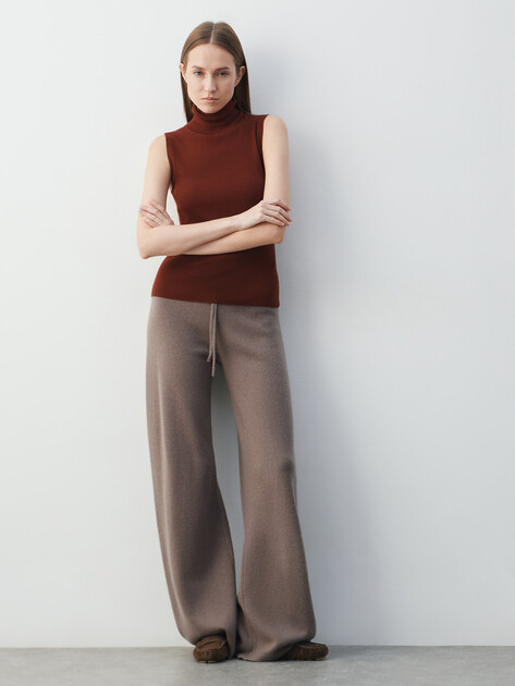 Женские широкие брюки MAISON DAVID, Артикул FL8775, коричневато-серый | 4615362. Ракурс 2 Женские широкие брюки MAISON DAVID, Артикул FL8775, коричневато-серый | 4615362. Ракурс 2