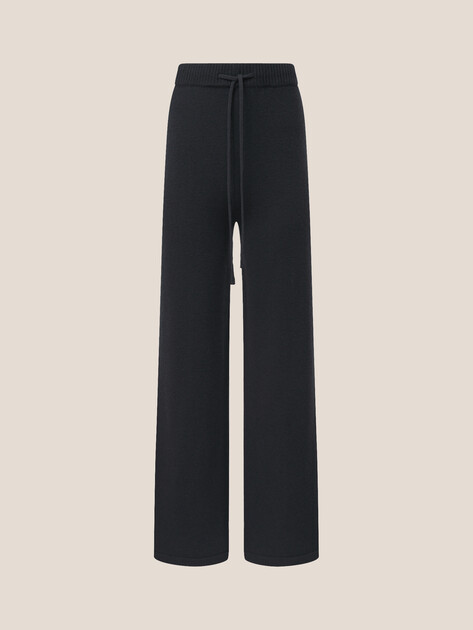 Женские широкие брюки  MAISON DAVID, Артикул FL8775, антрацитовый | 4615369. Ракурс 6